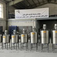 پاتیل شیر 1000 لیتری صنعتی - طراحی 3 جداره