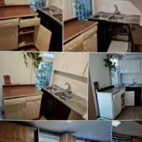 ۲ عدد کابینت و قفسه چوبی