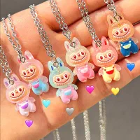 گردنبند استیل شب تاب لبوبو.(20هزار تومان)فقط امروز