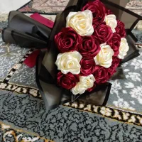 دسته گل روبانی