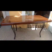 میز هشت نفره چوبی