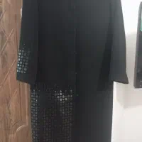 مانتو مجلسی مشکی نو مناسب ایام محرم سایز ۴۶