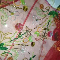 پولک دوزی و منجوق دوزی چارقد