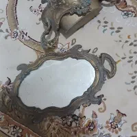 اینه و شکلات خوری قدیمی برنجی سنگین