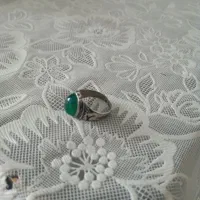 انگشترعقیق سبزمردانه