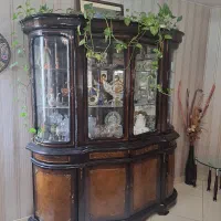 بوفه دوتیکه چوبی کارکرده