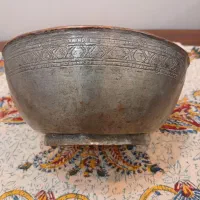 کاسه مسی قدیمی قلمکار