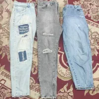 شلوار جین زاپ دار،مام استایل ،مردانه،زنانه