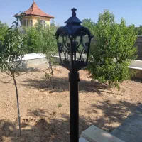 پایه چراغ لوله‌ای گالوانیزه/رنگ کوره‌ای - مخصوص