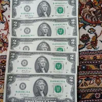 دلار کلکسیونی ۱۴ عدد سریال پشت سر هم نونو