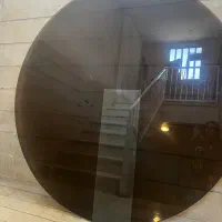 شیشه گرد میز