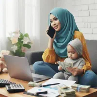 کار با گوشی مخصوص بانوان درمنزل
