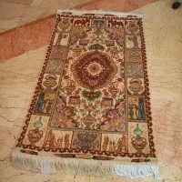 قالیچه فرش دستبافت تبریز یا تابلو طرح زیر خاکی