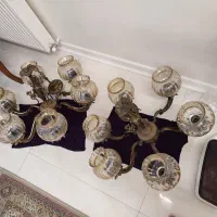 لوستر جفت برنز قدیمی