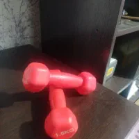 دمبل رنگی 1.5 کیلویی  روکش دار