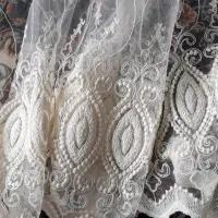 دو عدد پرده گیپور چین پلیسه