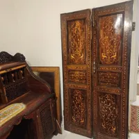 درب قاجاری چوب گردو عتیقه|کلکسیون اشیاء عتیقه|تهران, شیرازی|دیوار