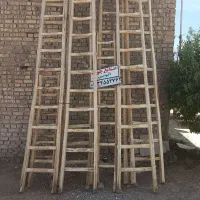 نردبان چوب سپیدار محکم درجه یک
