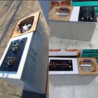 زیر سینکی لگن و گاز دوشعله کابینت سینک بدنه فلزی