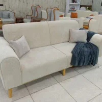 کاناپه سه نفره تک شده پارچه تدی فقط ۲۵ تومن
