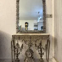 آیینه و شمعدان برنز
