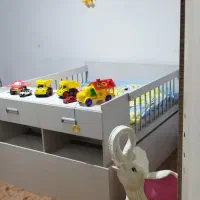 تخت کودک ونوجوان به همراه تشک طبی فنری