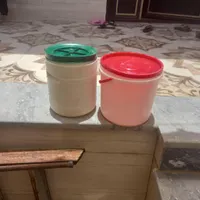 دبه مایونز در حد نو نصف قیمت|ظروف نگهدارنده، پلاستیکی، یک‌بارمصرف|لار, |دیوار