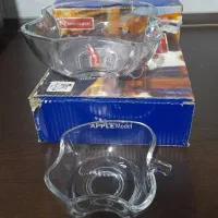 ست پیاله طرح سیب فنجان نعلبکی آجیلخوری شکلاتخوری