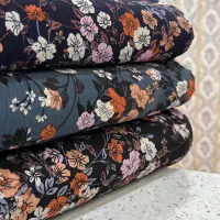 پارچه کریشه گلدار درجه یک