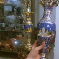 گلدان آنتیک میناکاری