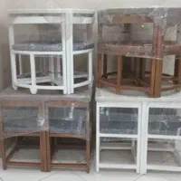 میز صبحانه خوری ناهار خوری چوبی گرد ۹۰سانتی