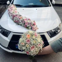 دیزاین و گل آرایی ماشین عروس