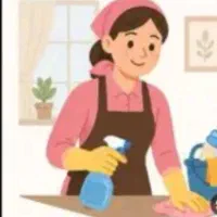 یک خانم جهت نظافت