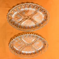 ۲ عدد اردوخوری کریستال آناناسی فرانسه نو و دکوری