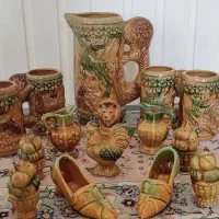 پارچ و لیوان سرامیکی قدیمی
