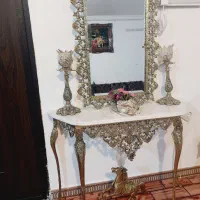 آیینه شمعدان برنز