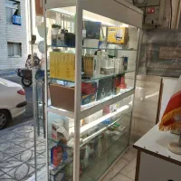۳ عدد ویترین کانتر پیشخوان شیشه‌ای و فلزی مغازه