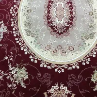 فروش دوعدد فرش رنگ لاکی قرمز