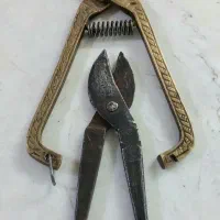 یک جفت قیچی قند قدیمی فولاد وبرنج