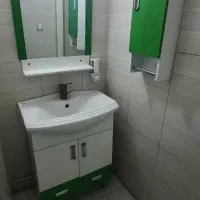روشویی کابین آینه و باکس دیواری