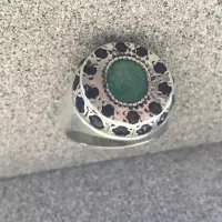 انگشتر نقره زمرد