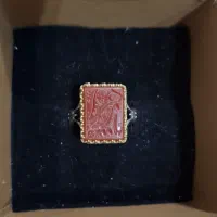 انگشتر عقیق سرخ