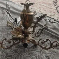 لوستر برنز ۴ شاخه و ۵ شاخه  و دیوار کوب ۲ شاخه