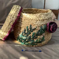 دو عدد سبد حصیری