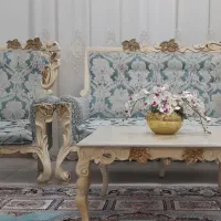 مبل نه نفره چوبی