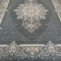 یک تخته فرش 700شانه طوسی گل برجسته