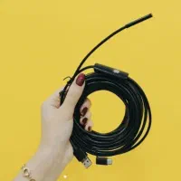 دوربین شلنگی صنعتی فنری/کابلی/بیسیم (10m)کد 25