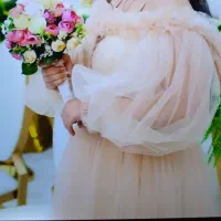 لباس مجلسی توری دکلته دخترانه