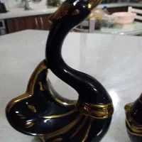 مجسمه طلایی خارجی  مجسمه قو مجسمه چینی خارجی