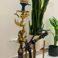 قلیان تنه برنجی طرح فرشته
